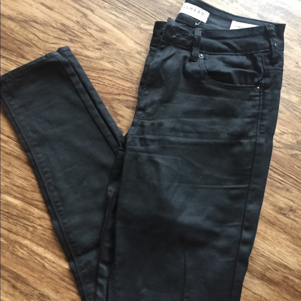 Bullhead High Rise Skinny Black Jeans Size 5
